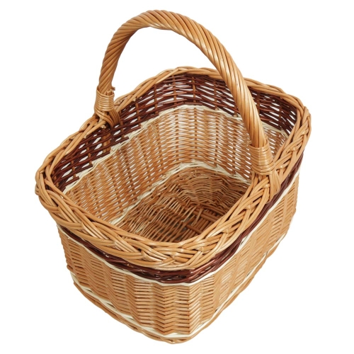 Einkaufskorb Handkorb Weide Korb ungefüttert (44x33x24/40)