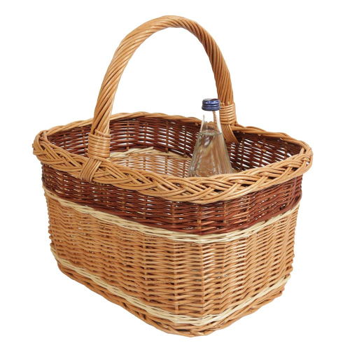 Einkaufskorb Handkorb Weide Korb ungefüttert (44x33x24/40)