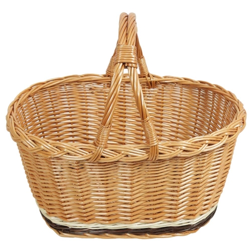 Einkaufskorb Handkorb Weide Korb ungefüttert (41x29x21/36)