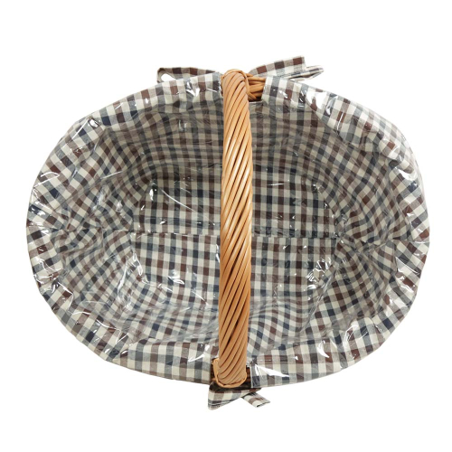 Einkaufskorb Handkorb Weide Korb gefüttert (52x38x25/40)