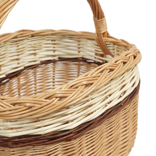 Einkaufskorb Handkorb Weide Korb ungefüttert (44x30x21/42)