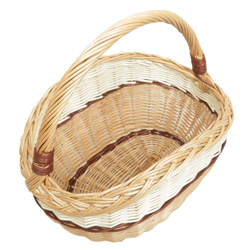Einkaufskorb Handkorb Weide Korb ungefüttert (44x30x21/42)