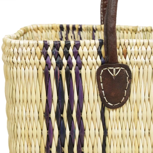 Handtasche Korbtasche robuste Tasche aus Jonc (40x15x25/37)