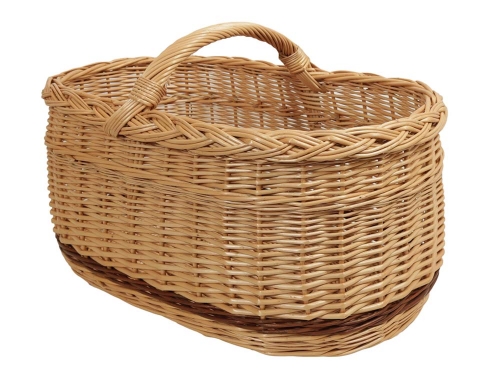 Einkaufskorb Handkorb Weide Korb ungefüttert (50x33x24/34)