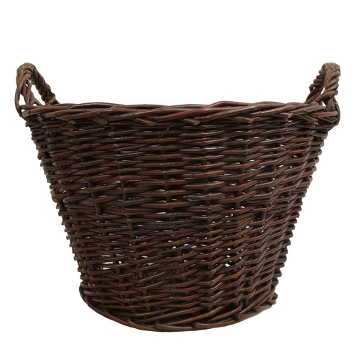 Erntekorb, Holzkorb, Tragekorb, Gartenkorb, Weide Korb (D:40cm)