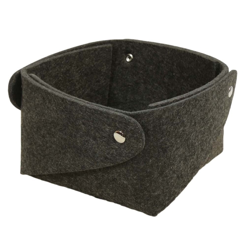 Brotkorb aus Filz, Dekokorb, Filzkorb faltbar, Korb aus Filz (20x20x12)