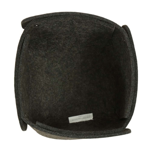 Brotkorb aus Filz, Dekokorb, Filzkorb faltbar, Korb aus Filz (20x20x12)