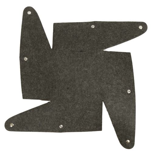 Brotkorb aus Filz, Dekokorb, Filzkorb faltbar, Korb aus Filz (20x20x12)