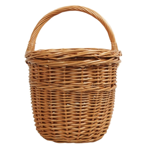 Einkaufskorb Handkorb Weide Korb mit Klappdeckel (42x29x25/42)