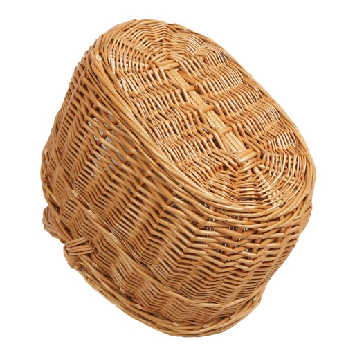 Einkaufskorb Handkorb Weide Korb mit Klappdeckel (42x29x25/42)