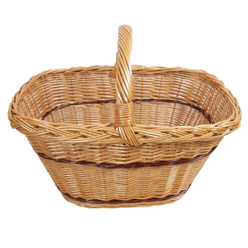 Einkaufskorb Handkorb Weide Korb ungefüttert (51x35x25/34)