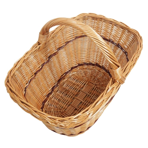 Einkaufskorb Handkorb Weide Korb ungefüttert (51x35x25/34)