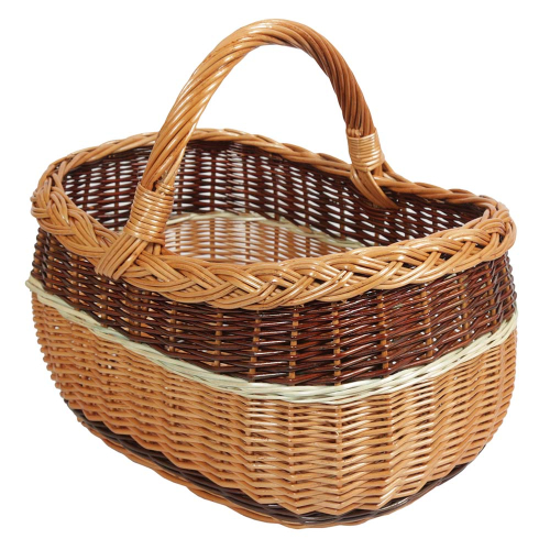 Einkaufskorb Handkorb Weide Korb ungefüttert (42x32x23/37)
