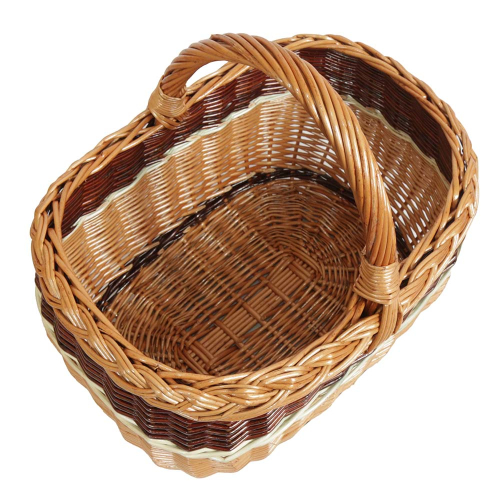Einkaufskorb Handkorb Weide Korb ungefüttert (42x32x23/37)