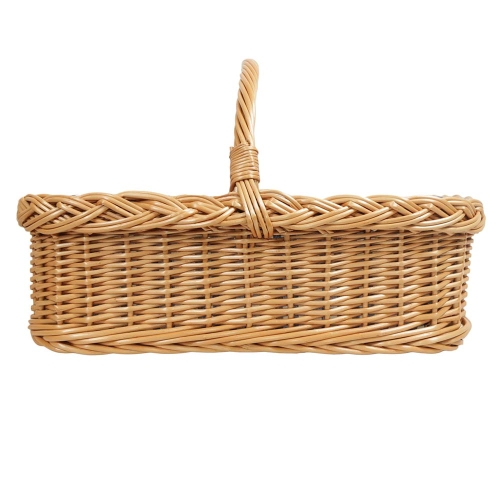 Tablett, Korbtablett aus Weide, Trage Tablett geflochten (55x38x17/33)