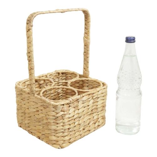 Flaschenkorb, Geschenkkorb, Korb für 4 Flaschen (22x22x14/36)