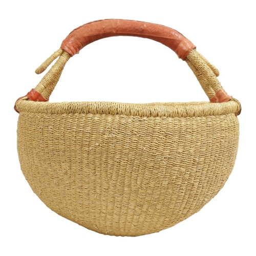 Afrikanische Korbtasche, robuste Tasche aus Steppengras (D:38)