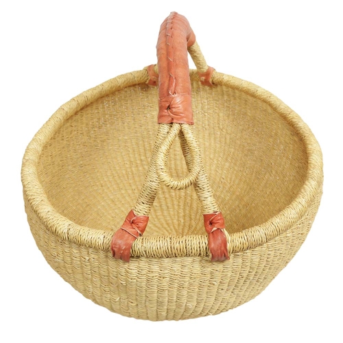 Afrikanische Korbtasche, robuste Tasche aus Steppengras (D:38)
