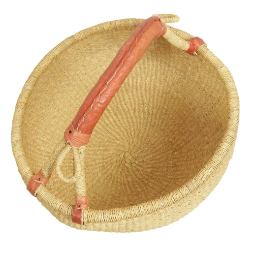 Afrikanische Korbtasche, robuste Tasche aus Steppengras (D:38)