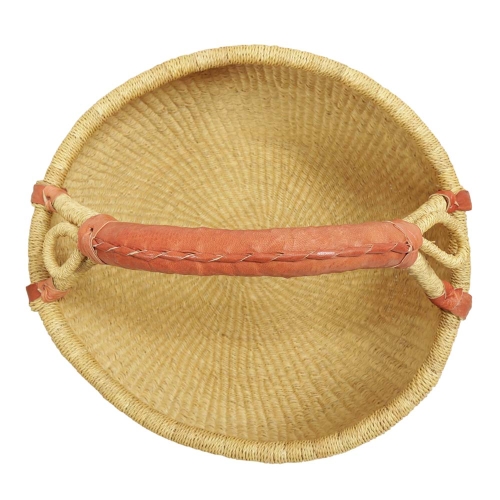 Afrikanische Korbtasche, robuste Tasche aus Steppengras (D:38)