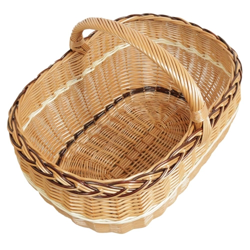 Einkaufskorb Handkorb Weide Korb ungefüttert (50x35x25/35)