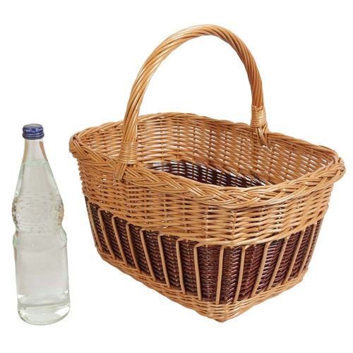 Einkaufskorb Handkorb Weide Korb ungefüttert (41x31x22/40)