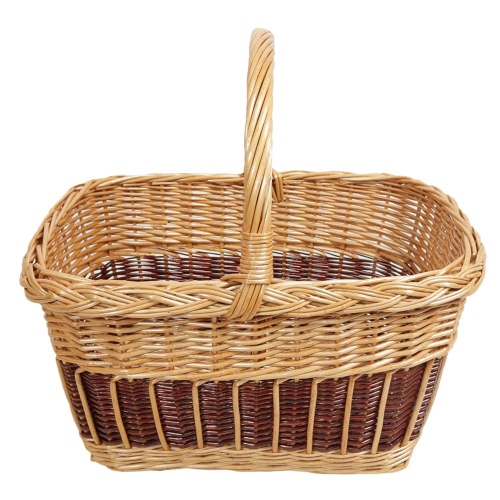 Einkaufskorb Handkorb Weide Korb ungefüttert (41x31x22/40)