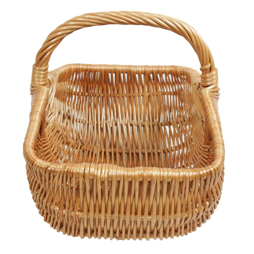 Einkaufskorb Handkorb Weide Korb ungefüttert - klein (34x26x14/28)