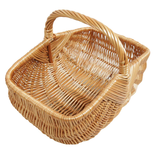 Einkaufskorb Handkorb Weide Korb ungefüttert - klein (34x26x14/28)