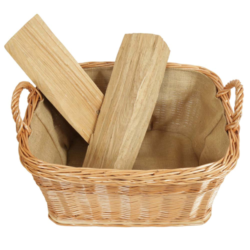 Holzkorb Kaminholzkorb Tragekorb Korb für Holz aus Weide (52x42x26/33)