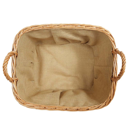 Holzkorb Kaminholzkorb Tragekorb Korb für Holz aus Weide (52x42x26/33)