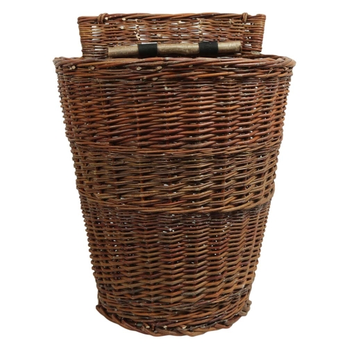 Tragekorb, Kiepe, Rucksackkorb aus ungeschälter Weide (45x38x50/60)