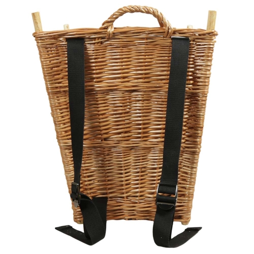 Tragekorb, Kiepe, Rucksackkorb aus gesottener Weide (45x45x48/55)