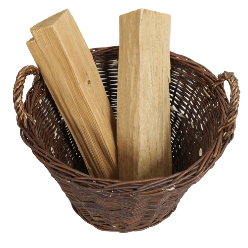 Erntekorb, Holzkorb, Tragekorb, Gartenkorb, Weide Korb (D:45cm)