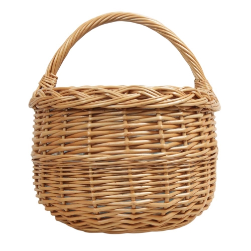 Einkaufskorb Handkorb Weide Korb gefüttert (49x33x24/37)