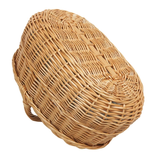 Einkaufskorb Handkorb Weide Korb gefüttert (49x33x24/37)