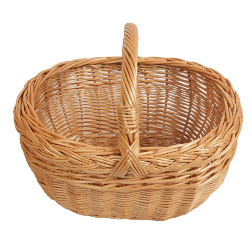 Einkaufskorb Handkorb Weide Korb ungefüttert (43x36x22/35)
