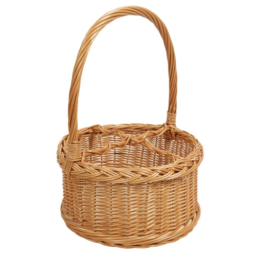 Flaschenkorb Korb für 4 Flaschen aus Weide (D:29 H:15/40)