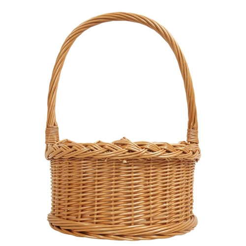 Flaschenkorb Korb für 4 Flaschen aus Weide (D:29 H:15/40)