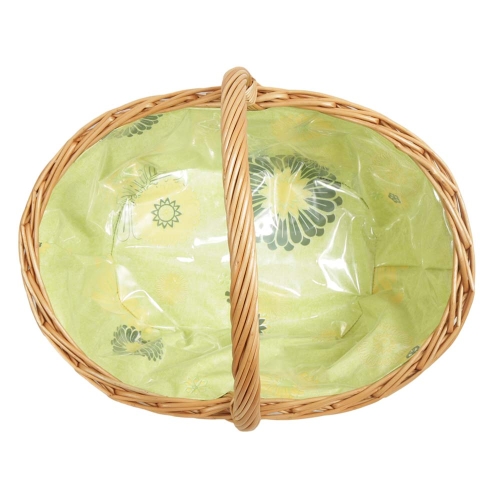 Einkaufskorb Handkorb Weide Korb gefüttert (48x36x21/40)