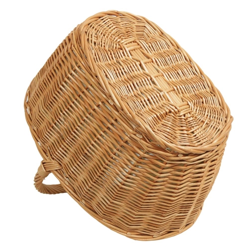 Einkaufskorb Handkorb Weide Korb gefüttert (48x36x21/40)