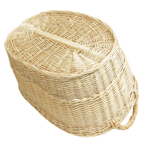 Wäschekorb aus Weide, Korb für Wäsche deutsche Fertigung (60x42x26/34)