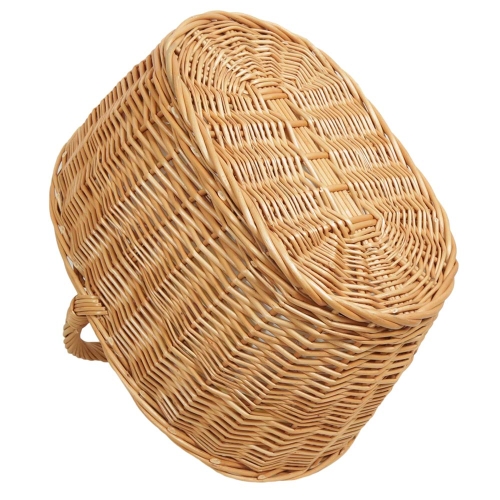 Einkaufskorb Handkorb Weide Korb gefüttert (48x35x22/40)