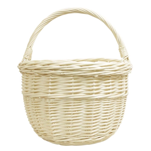 Einkaufskorb Handkorb helle Weide Korb ungefüttert (44x33x24/36)