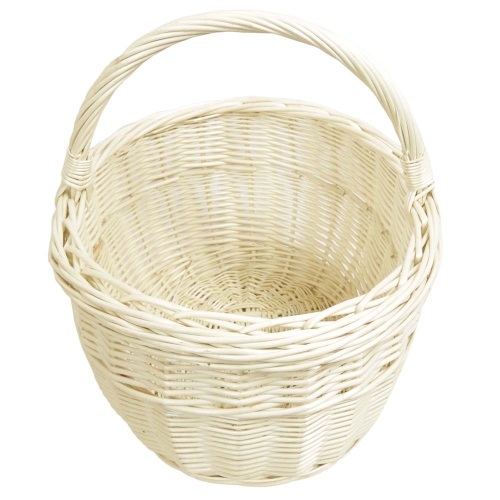 Einkaufskorb Handkorb helle Weide Korb ungefüttert (44x33x24/36)