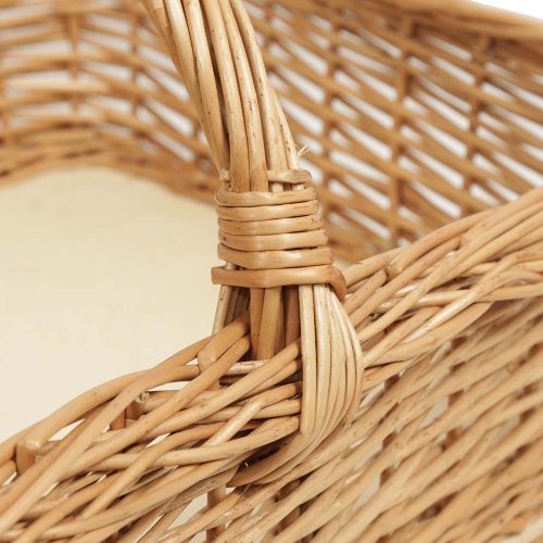 Tablett aus Weide, Trage Korb Tablett (53x39x13/31)