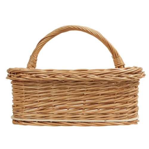 Tablett aus Weide, Trage Korb Tablett (53x39x13/31)