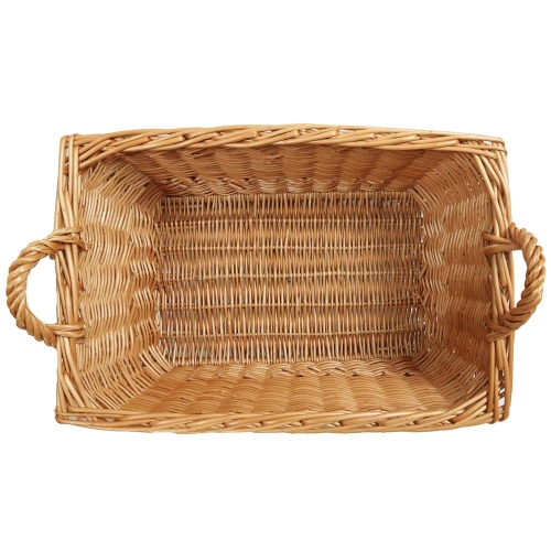 Wäschekorb aus Weide, Korb für Wäsche aus gesottener Weide (55x35x25/30)