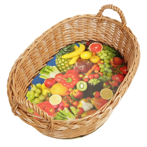 Tablett aus Weide, Trage - Korb - Tablett (51x36x15/22)