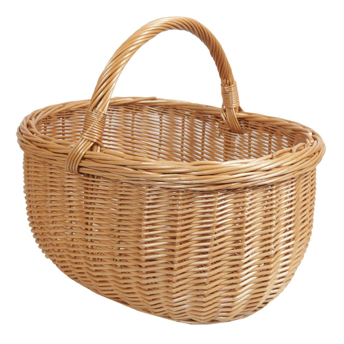 Einkaufskorb Handkorb Weide Korb ungefüttert (47x38x26/42)